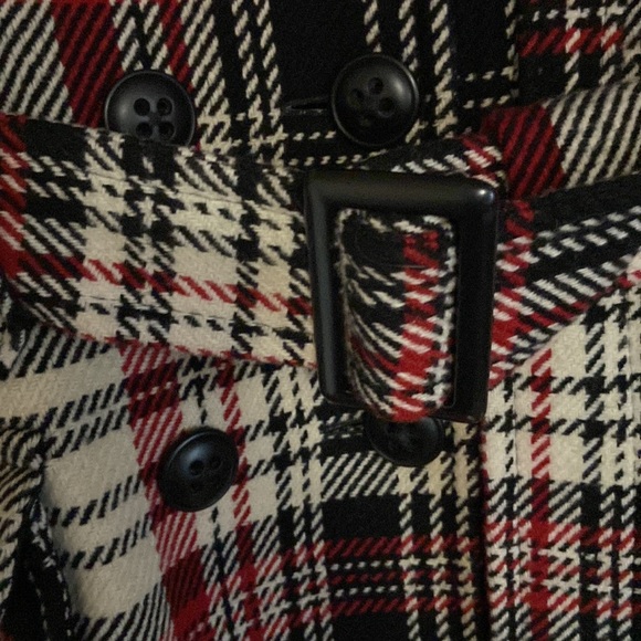 Vintage Glamour by Louie Louie plaid pea coat - Picture 5 of 11